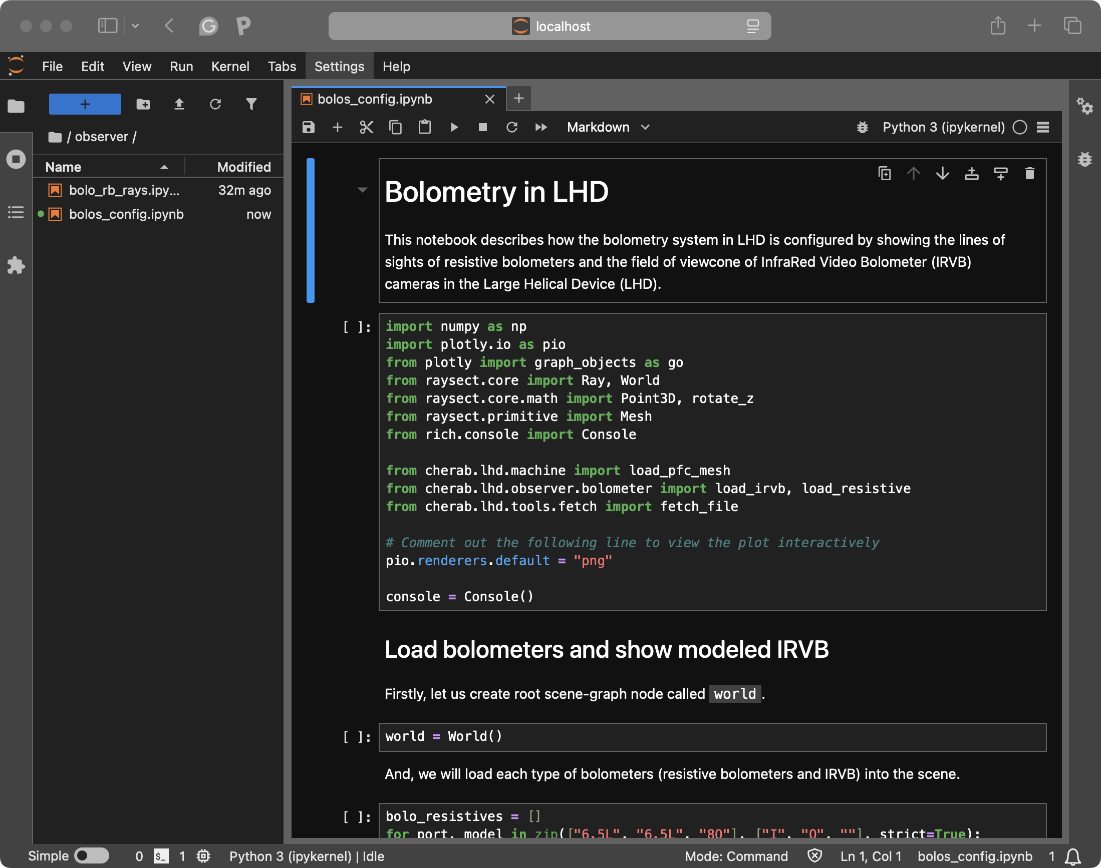 JupyterLab Window